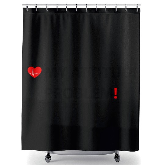 I Love My Attitude Problem, funny Shower Curtains