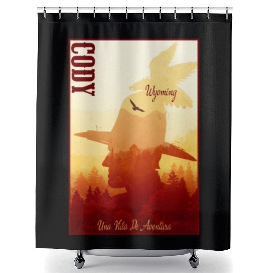Cody Wyoming wild west town Shower Curtains