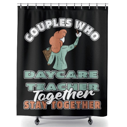 Daycare Teacher Couple Shower Curtains