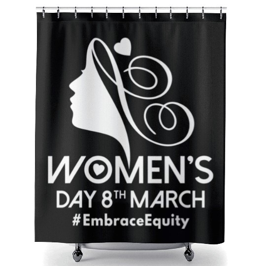 International Women's Day 8 March IWD Embrace Shower Curtains