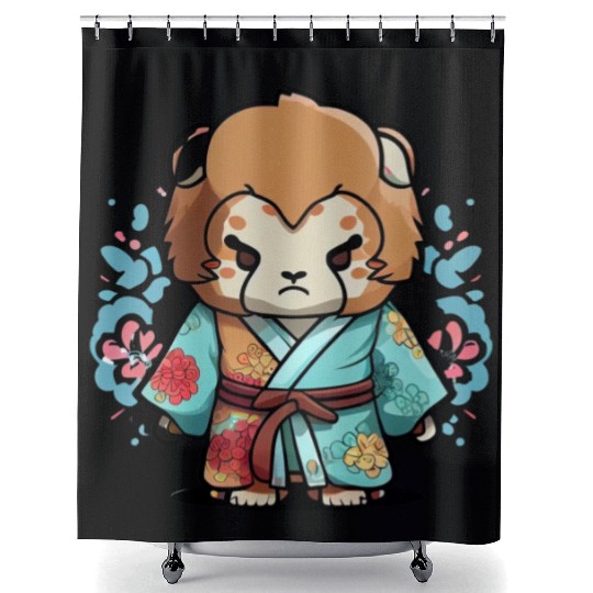 Lion kimono Shower Curtains