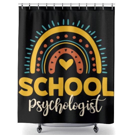 Cute School Psychologist Outfit Student Support Shower Curtains