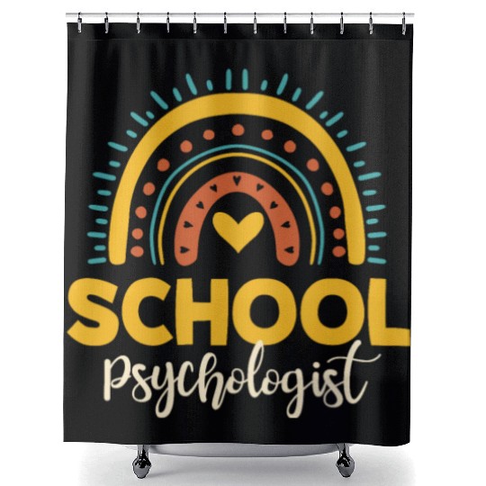 Cute School Psychologist Outfit Student Support Shower Curtains