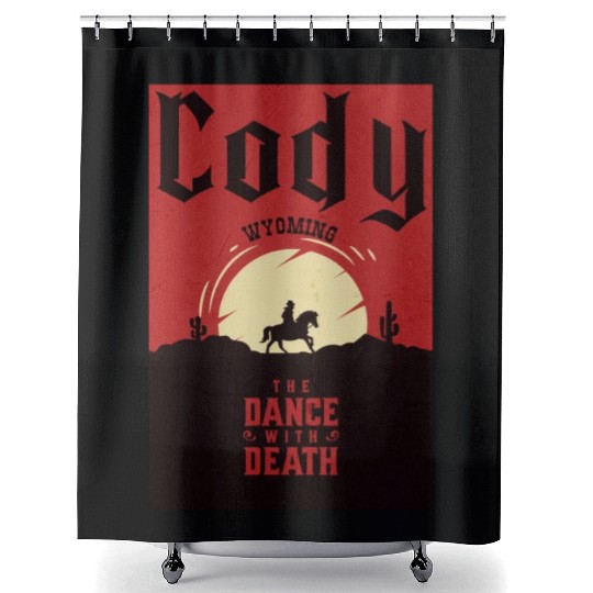 Cody Wyoming wild west town Shower Curtains