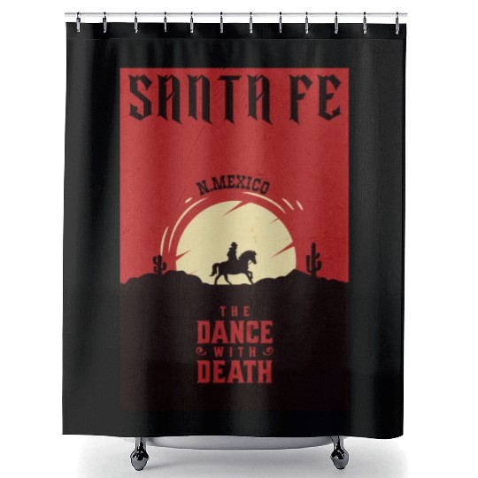 Santa Fe New Mexico wild west town Shower Curtains