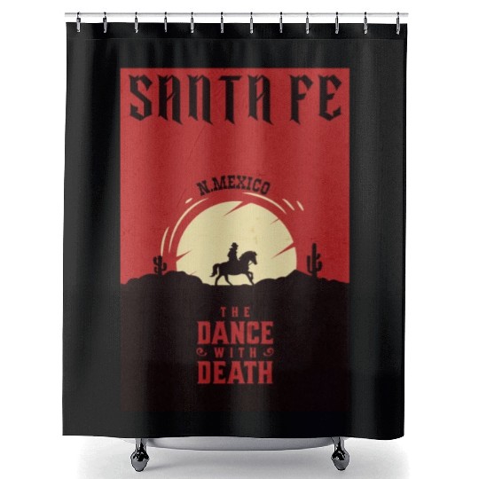 Santa Fe New Mexico wild west town Shower Curtains