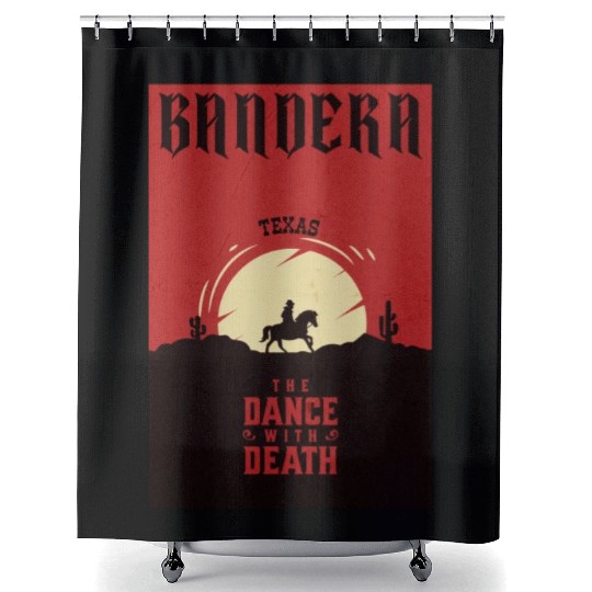 Bandera Texas wild west town Shower Curtains