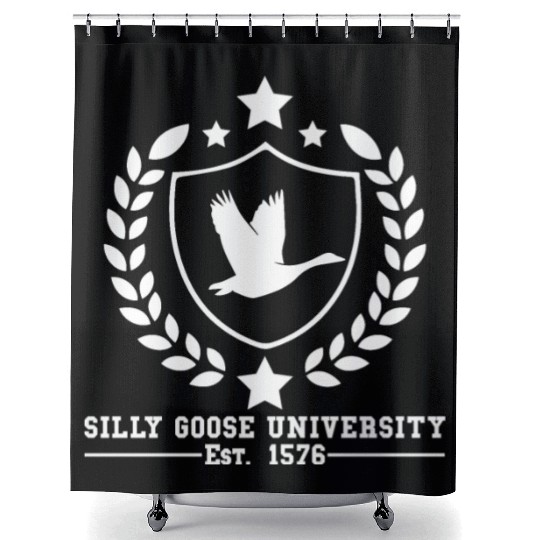 Silly Goose University Established 1576 Goose Shower Curtains