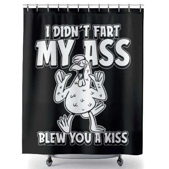 Rooster Cock Irony Shower Curtains