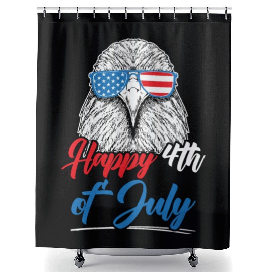 Patriotic America USA Flag 4th Of July America Shower Curtains