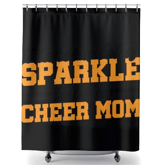It Takes A Lot Of Sparkle To Be A Cheer Mom 3 Shower Curtains