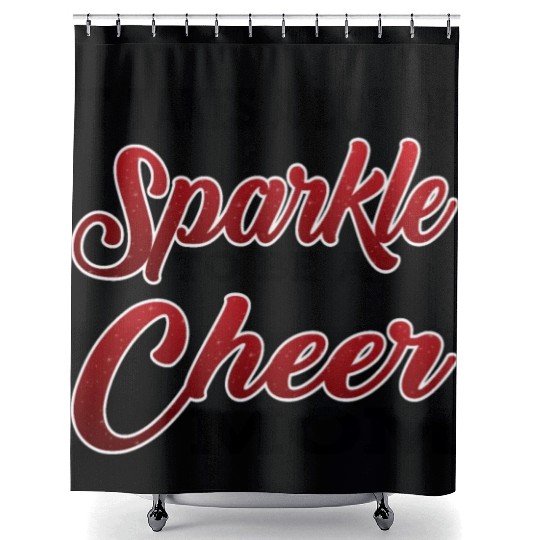 It Takes A Lot Of Sparkle To Be A Cheer Mom 2 Shower Curtains