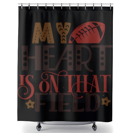 Proud Mom of Football Player Son Shower Curtains
