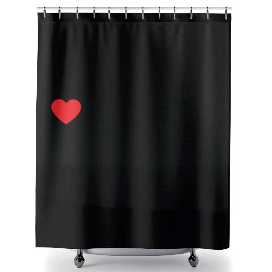 I Love My Hot Pizza Shower Curtains