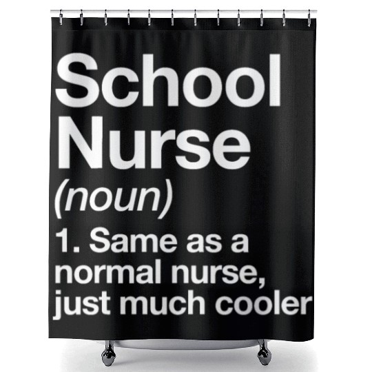 School Nurse Definition Funny Back To School First Shower Curtains