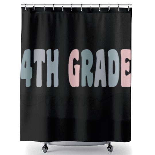4th Grade Teacher Gift Matching Teacher Squad Shower Curtains