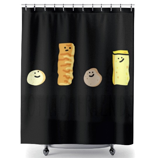 Potato friends Shower Curtains