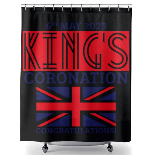 King’s Coronation, 6th May 2023 Congratulations, R Shower Curtains