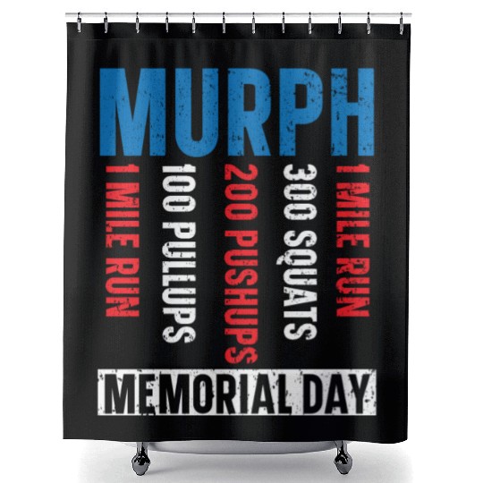 Patriotic Veteran USA Flag American Memorial Day Shower Curtains