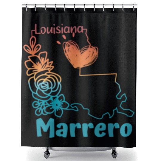 I love my home town Marrero Louisiana Shower Curtains