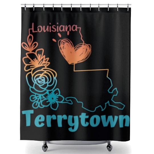 I love my home town Terrytown Louisiana Shower Curtains