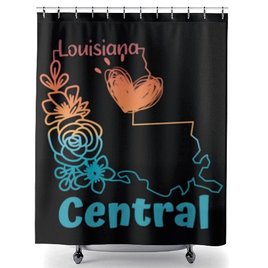 I love my home town in Central Louisiana Shower Curtains