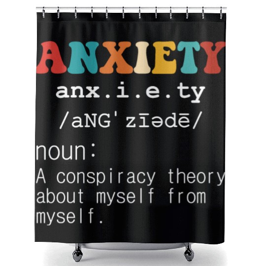 Anxiety A Conspiracy Theory About Myself From Myse Shower Curtains