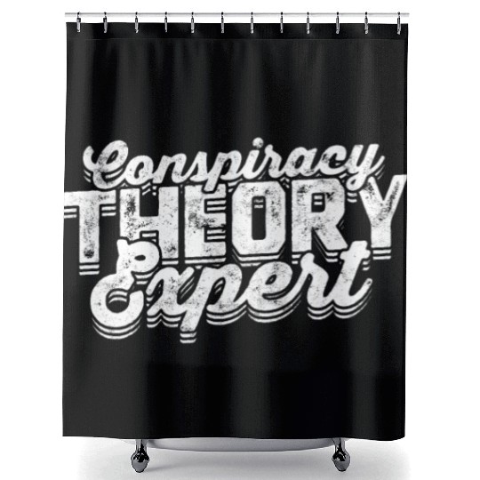 Conspiracy Theorist Theory Science Fiction Shower Curtains