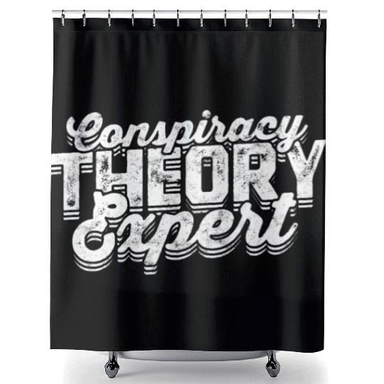 Conspiracy Theorist Theory Science Fiction Shower Curtains