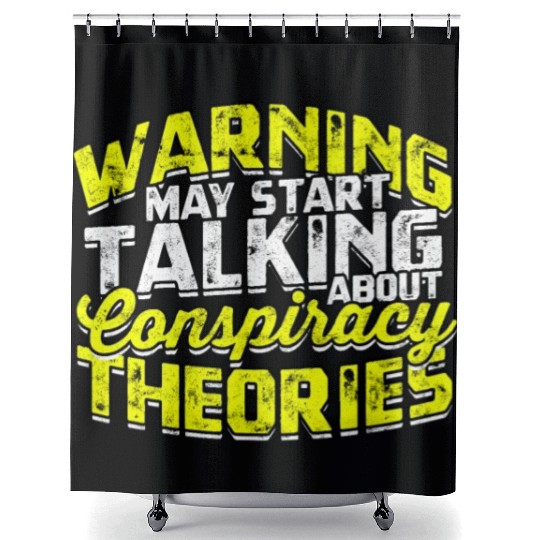 Conspiracy Theorist Theory Science Fiction Shower Curtains