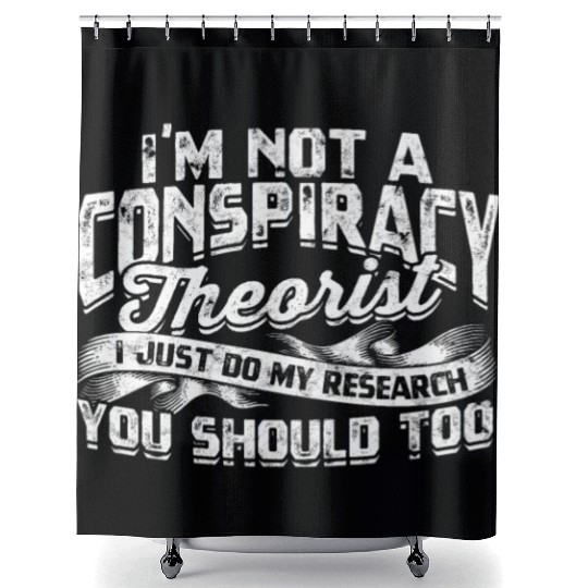 Conspiracy Theorist Theory Science Fiction Shower Curtains