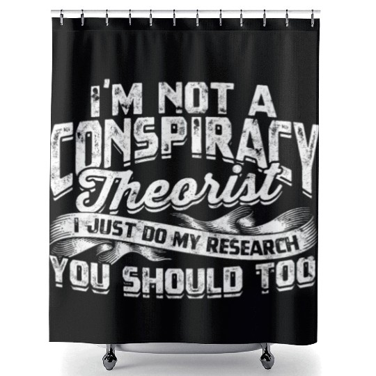 Conspiracy Theorist Theory Science Fiction Shower Curtains