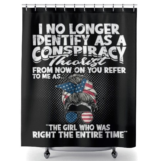 Conspiracy Theorist Theory Science Fiction Shower Curtains