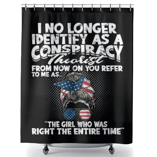 Conspiracy Theorist Theory Science Fiction Shower Curtains