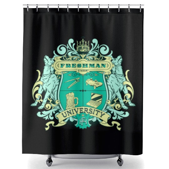 Insignia of University Freshman - Coat of arms Shower Curtains
