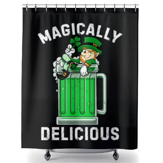 Magically Delicious idea St Patricks Day Drinking Shower Curtains