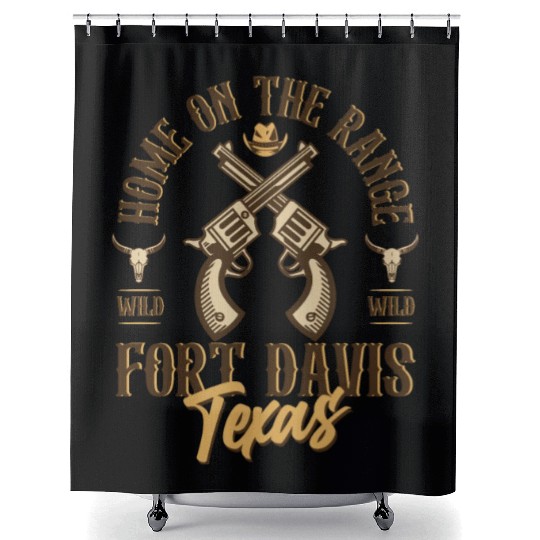Fort Davis Texas wild west town Shower Curtains