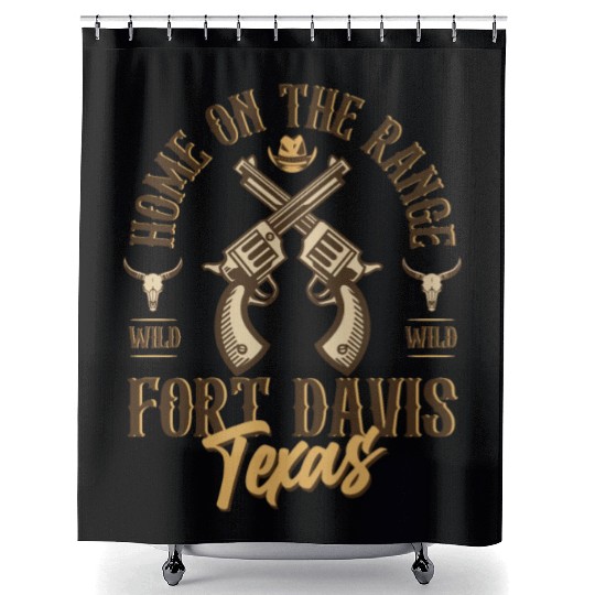 Fort Davis Texas wild west town Shower Curtains