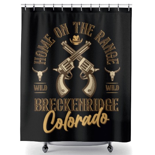 Breckenridge Colorado wild west town Shower Curtains