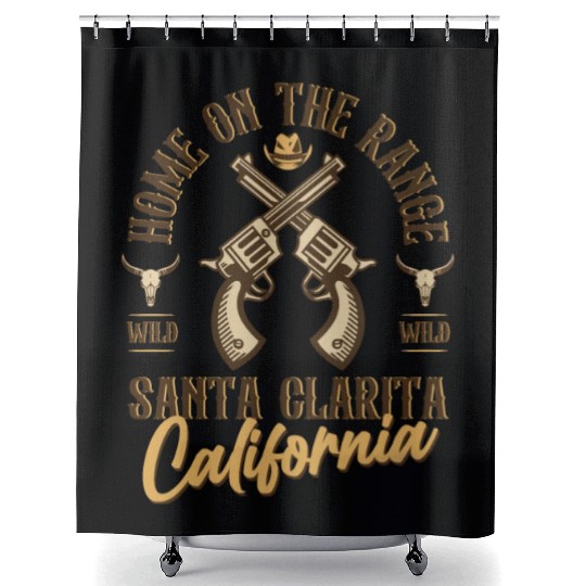 Santa Clarita California wild west town Shower Curtains