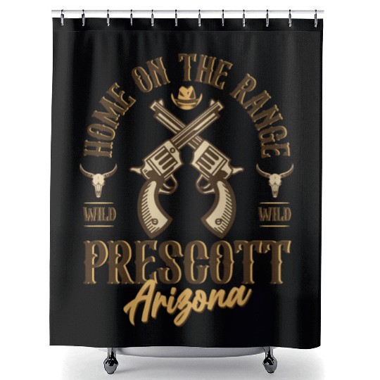 Prescott Arizonna wild west town Shower Curtains