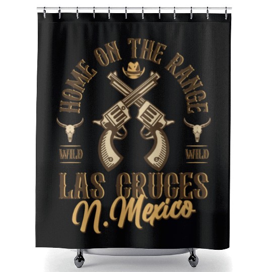 Las Cruces New Mexico wild west town Shower Curtains