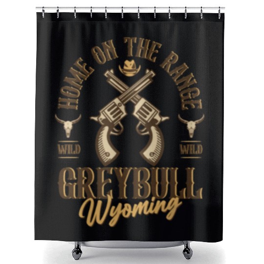 Greybull Wyoming wild west town Shower Curtains