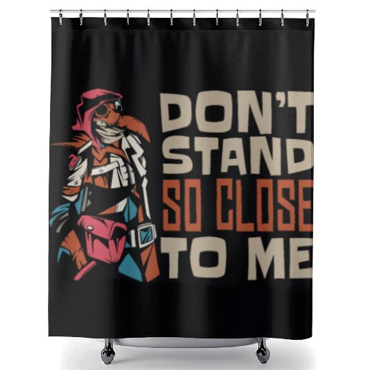 Plague Doctor Plague Doctor Mask Medicines Shower Curtains