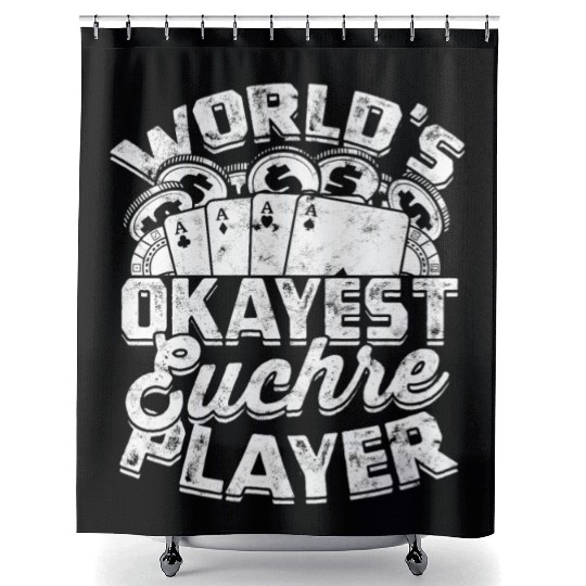 Card Game Games Playing Card Poker Euchre Shower Curtains