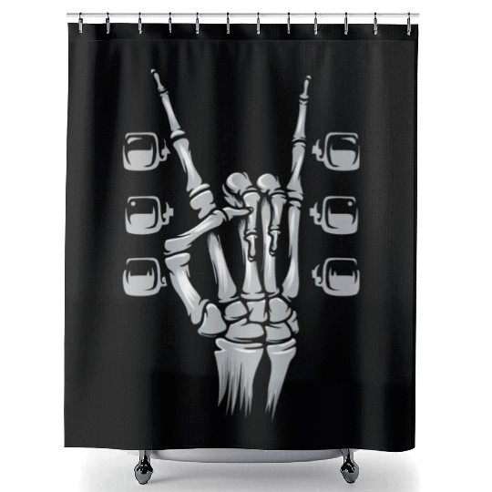 Guitarist Rock and Roll Music Lover Shower Curtains