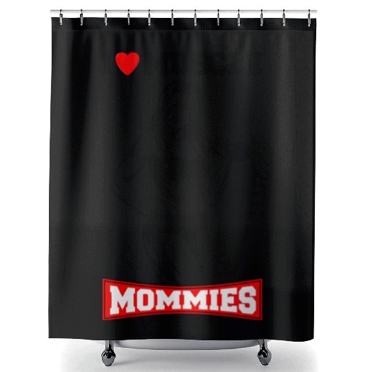 I LOVE MUSCLE MOMMIES Shower Curtains