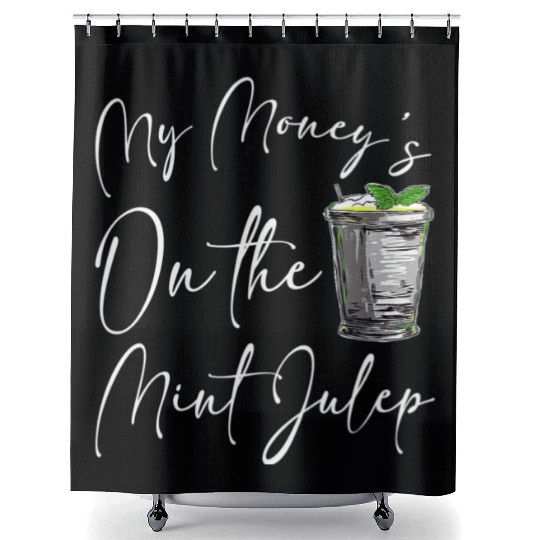Funny Derby Day And Mint Juleps Kentucky Horse Ra Shower Curtains