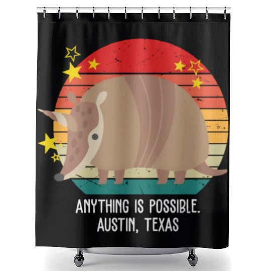 Anything Is Impossible. Austin, Texas Apparel Shower Curtains