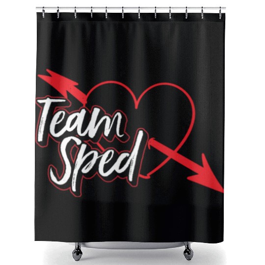 Team Sped Teacher Awareness Special Education Shower Curtains